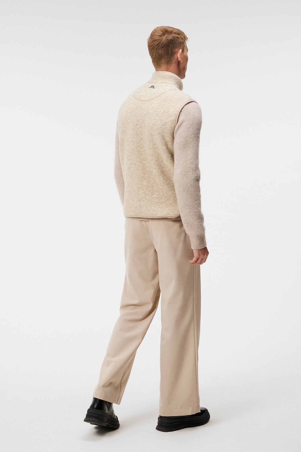 Duncan Wool Fleece Vest / Oyster Gray