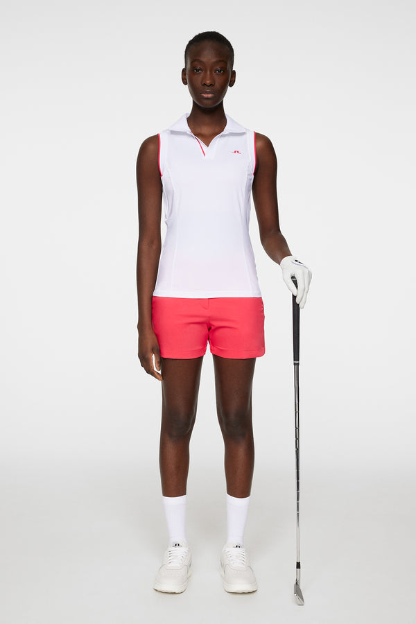 Viola Sleeveless Top / White