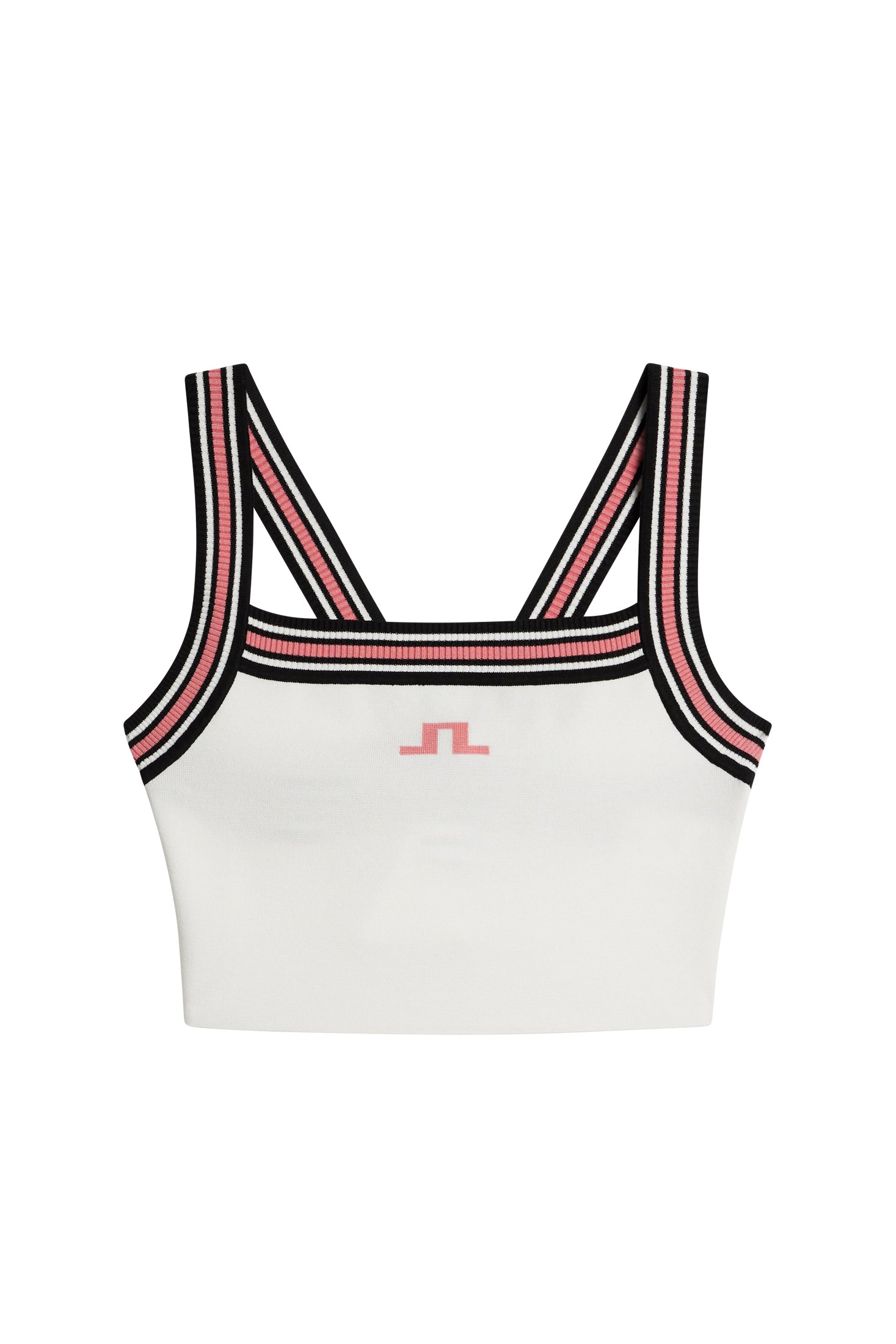 Nori Knit Crop Top / White | J.Lindeberg Official