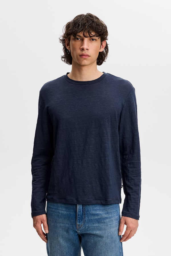 Coma Linen LS / JL Navy