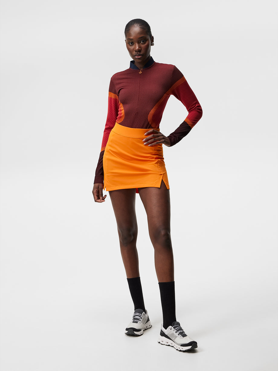 Amelie Mid Skirt / Russet Orange