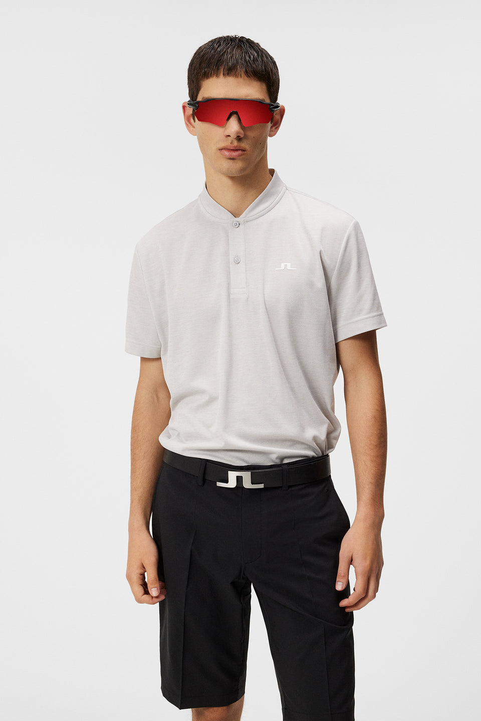 Bode Regular Fit Polo / Light Grey Melange