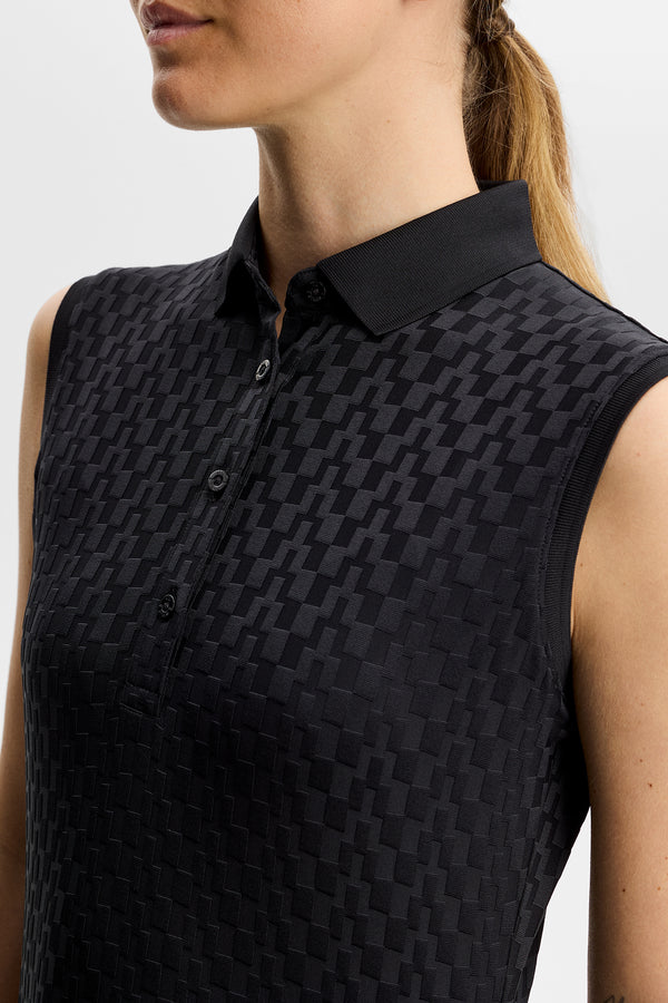 Dani sleeveless Polo / Black