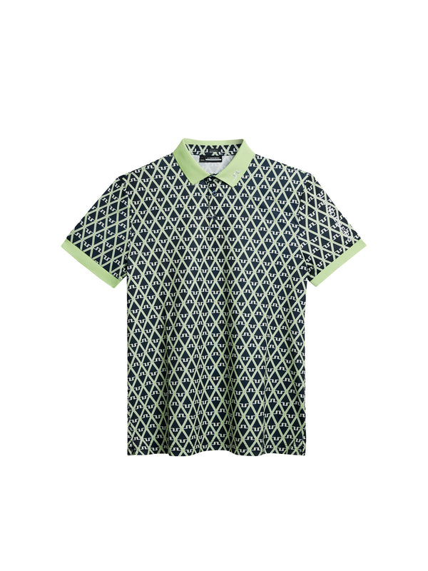 Tour Tech Reg Fit Print Polo / Geo JL Navy