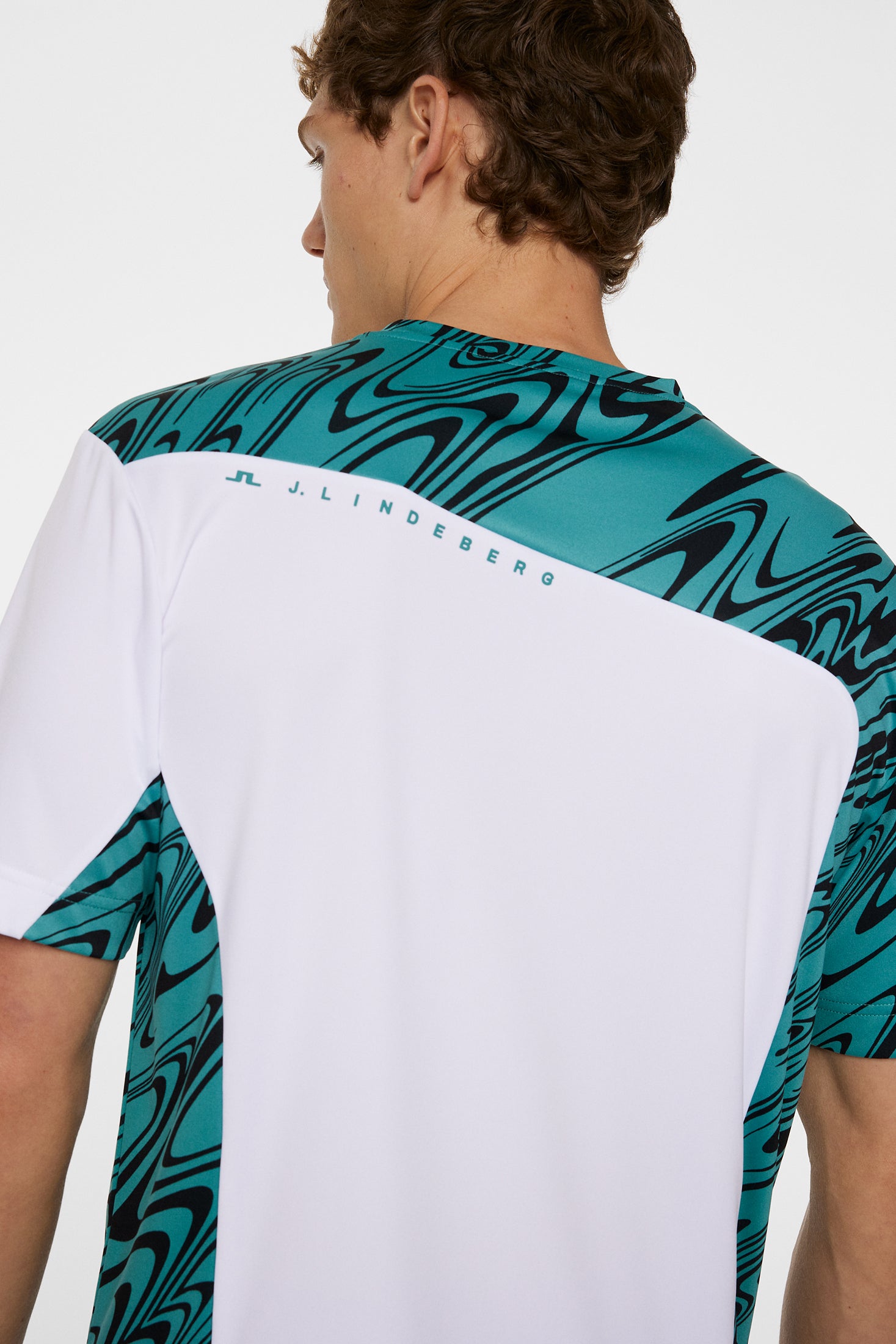 Niccolo T-shirt / Liquify Teal Black L – J.Lindeberg