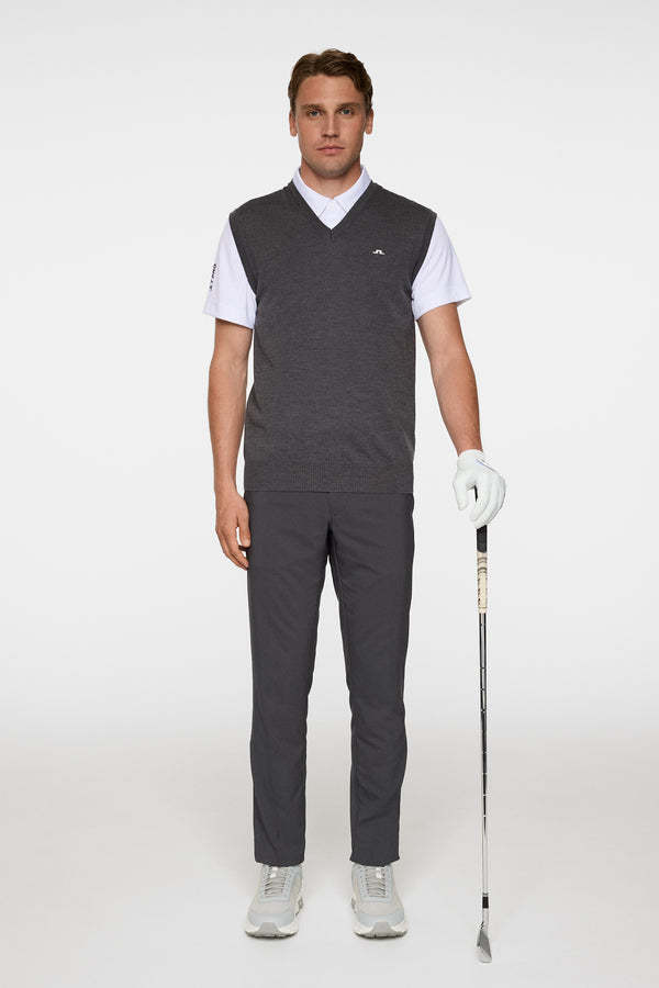 Liam Knitted Vest / Dark Grey Melange