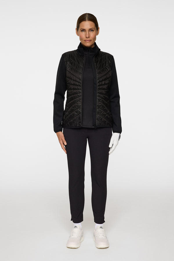 Madde Quilt Hybrid Jacket / Black