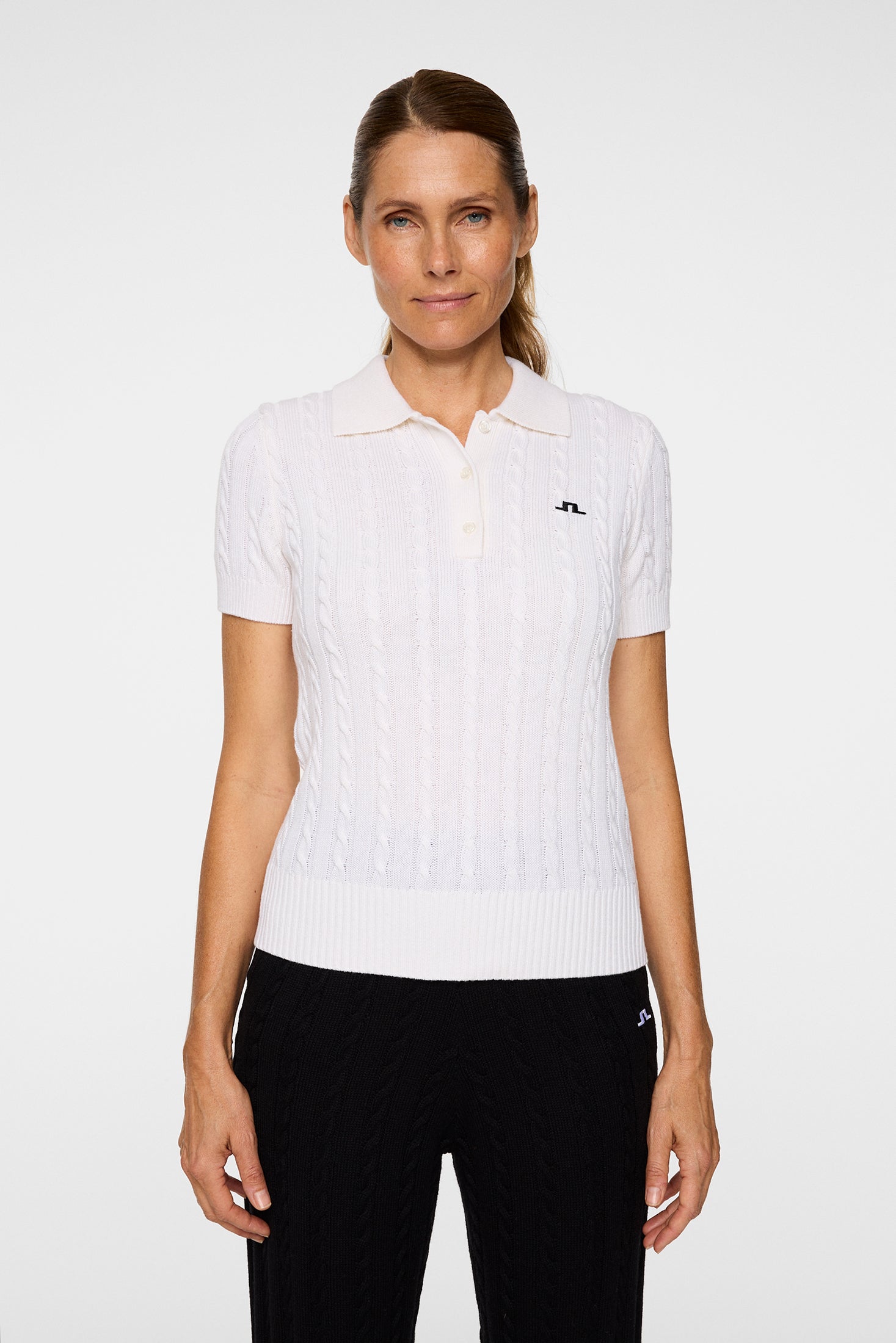 Kinsley Cable Knit Wool Shirt / White – J.Lindeberg