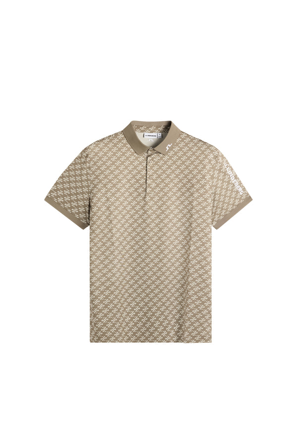 Tour Tech Print Polo / Cardi Jacquard S Brindle