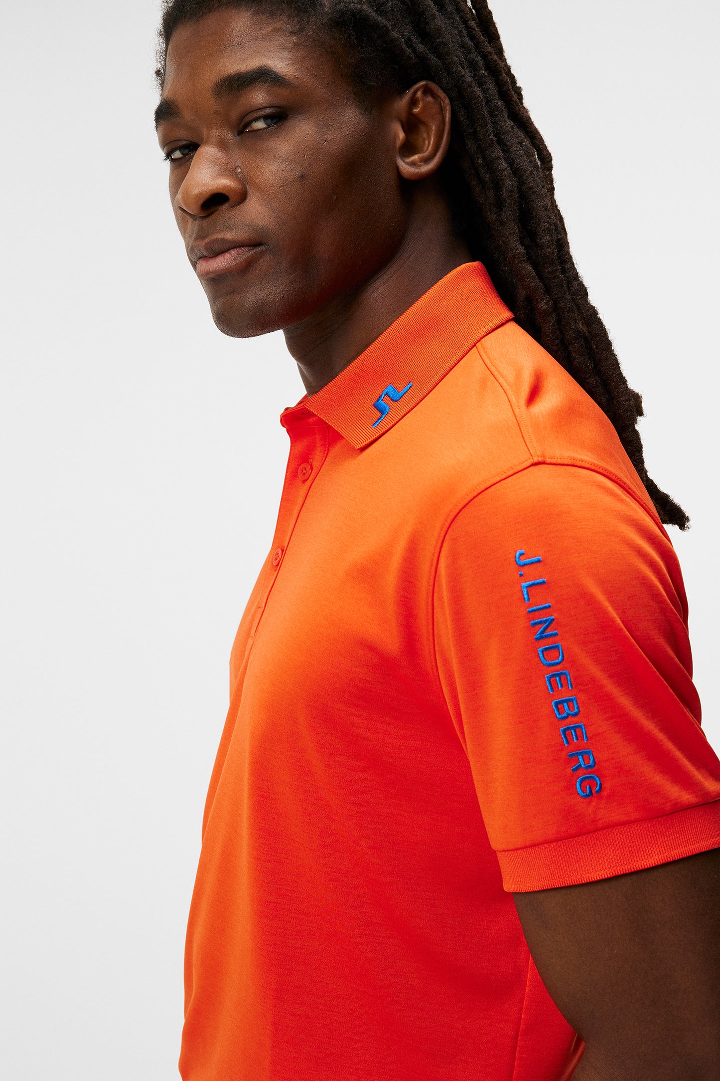 Tour Tech Reg Fit Polo / Tangerine Tango Melange