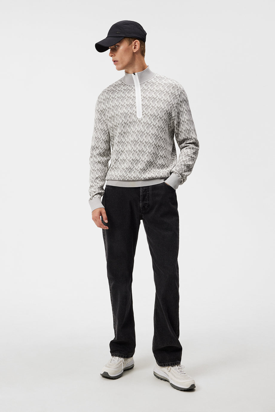 Nate Knitted Sweater / JL Micro Bridge Grey – J.Lindeberg