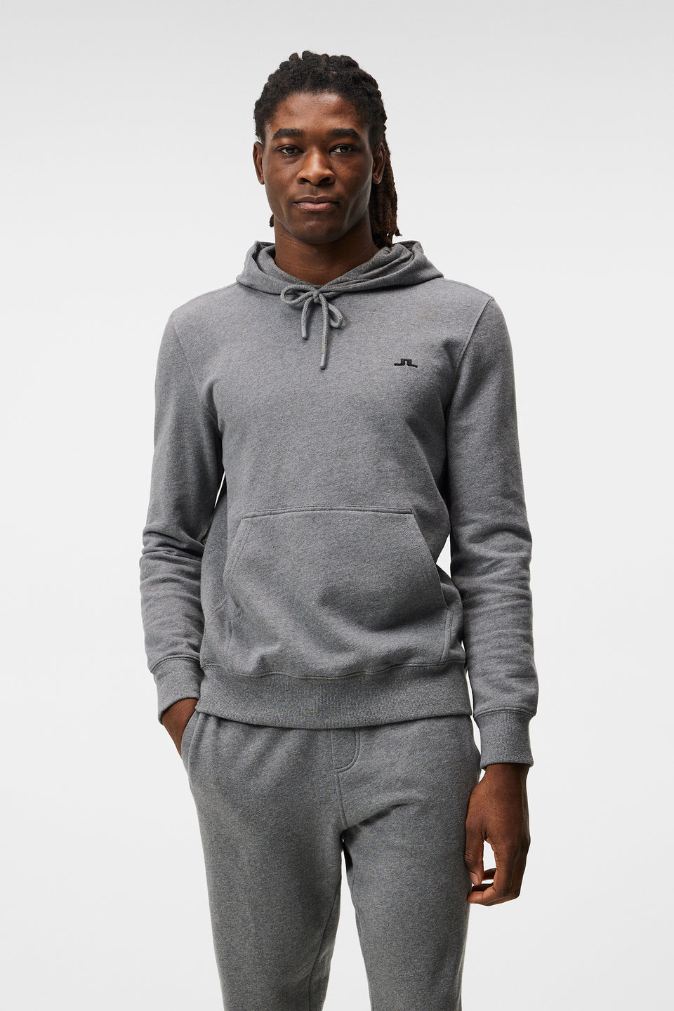 Cal Sweat Hoodie / Mid Grey Melange