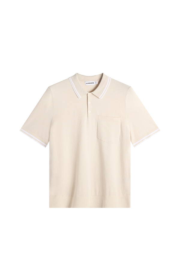 Ramon Knit SS Polo / Moonbeam