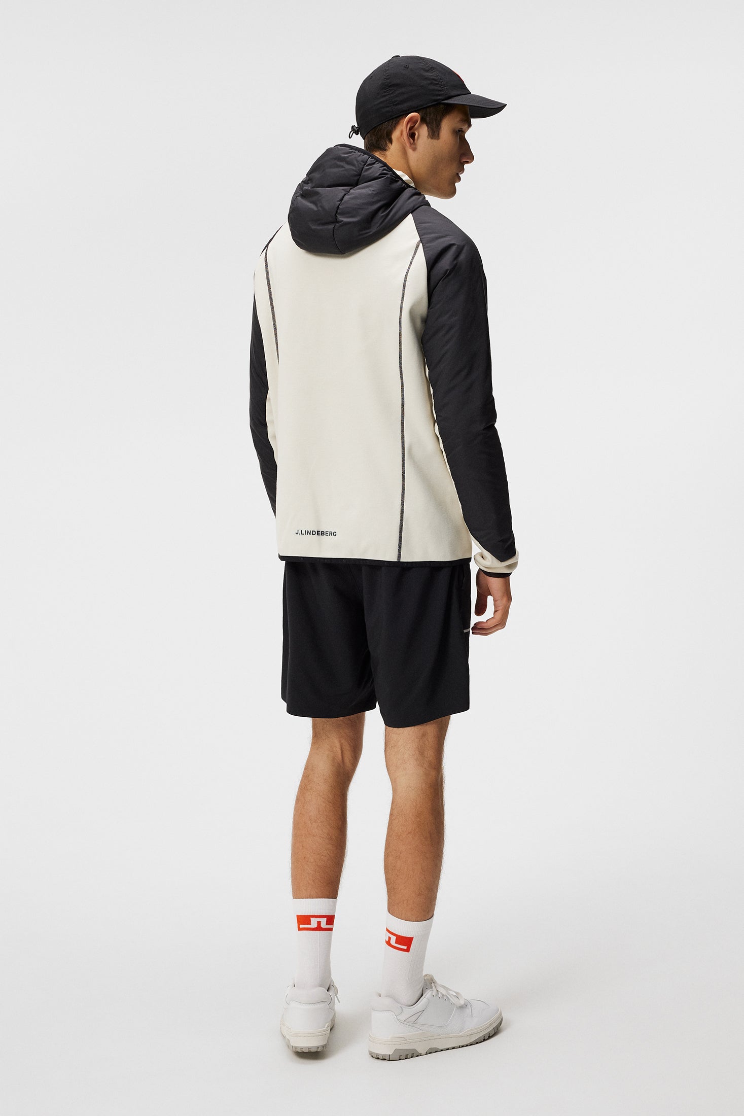 Scott Hybrid Hood Colorblock / Almond Milk – J.Lindeberg