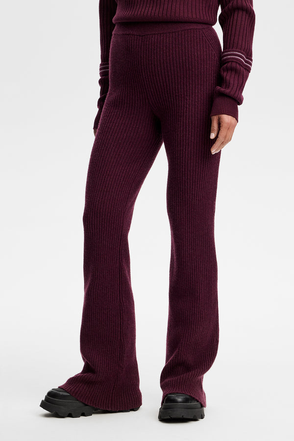 Veda Rib Knit Pants / Winetasting