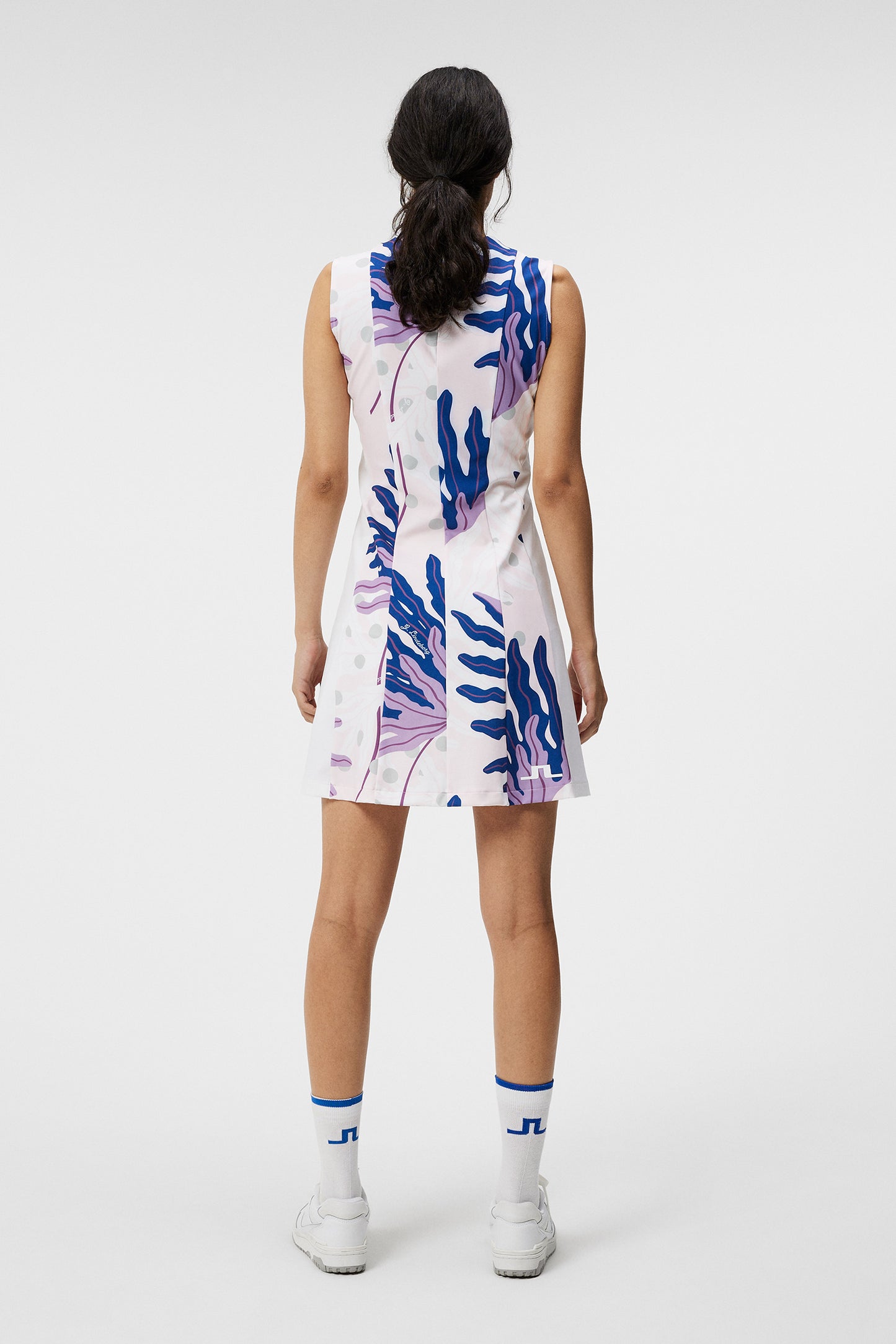 Jasmin Print Dress / Paradise Monstera Pink