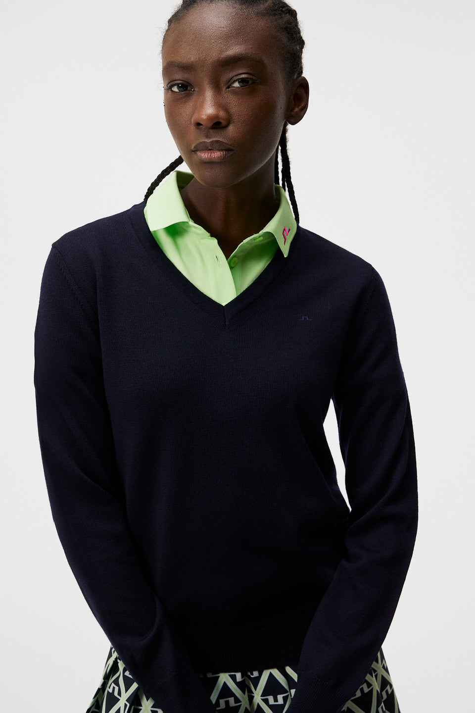 Amaya Knitted Sweater / JL Navy