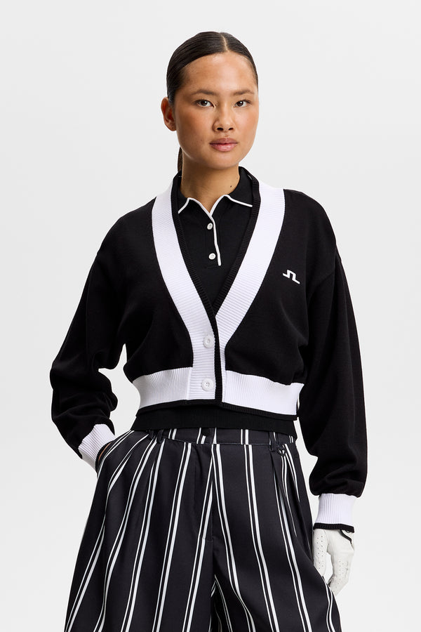 30Y Nicole Cropped Cardigan / Black
