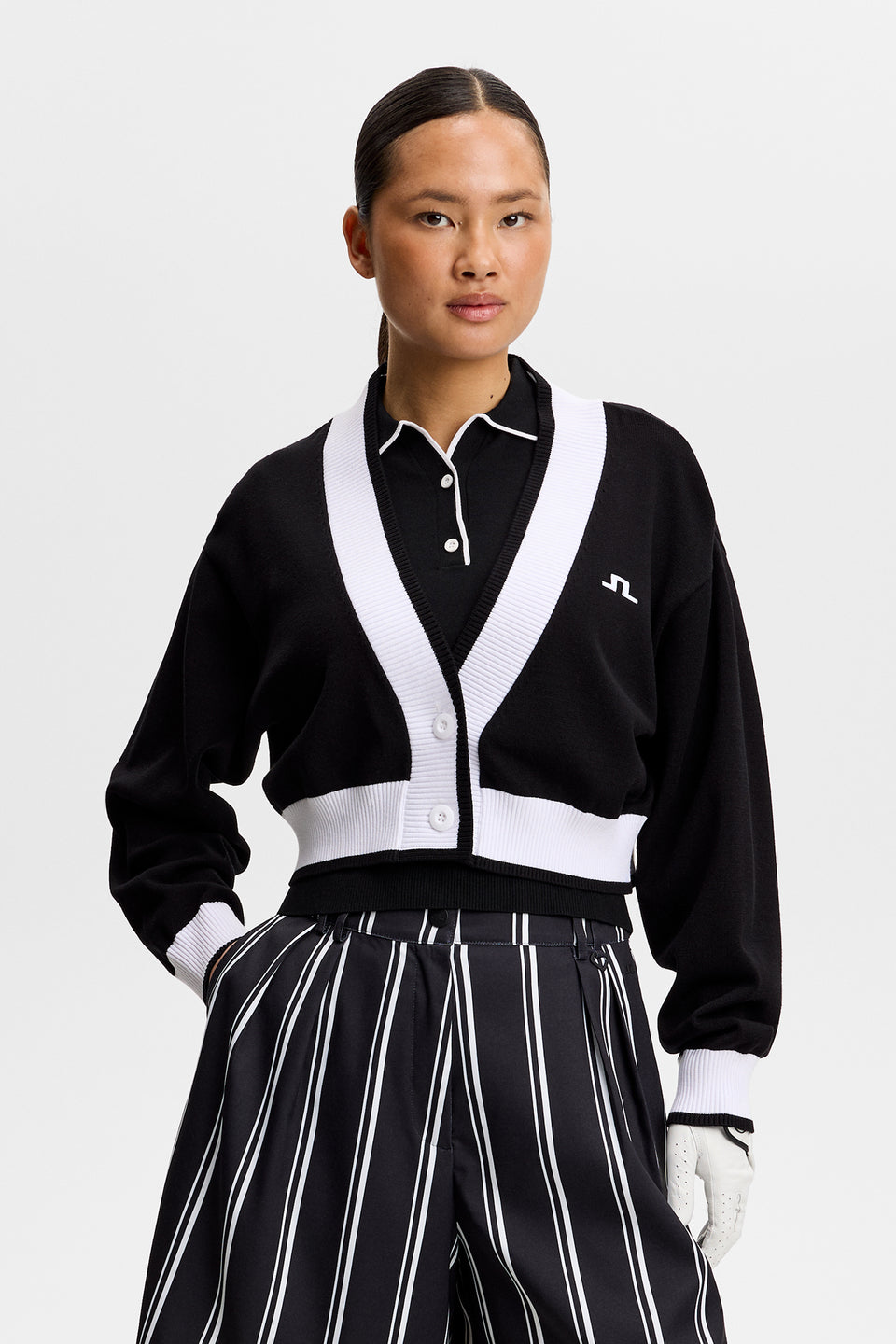 30Y Nicole Cropped Cardigan / Black