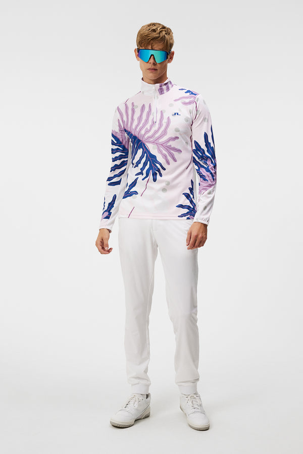 Emanuel Print Mid Layer / Paradise Monstera Pink