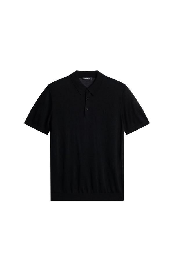 Ridge Lyocell Silk Polo / Black