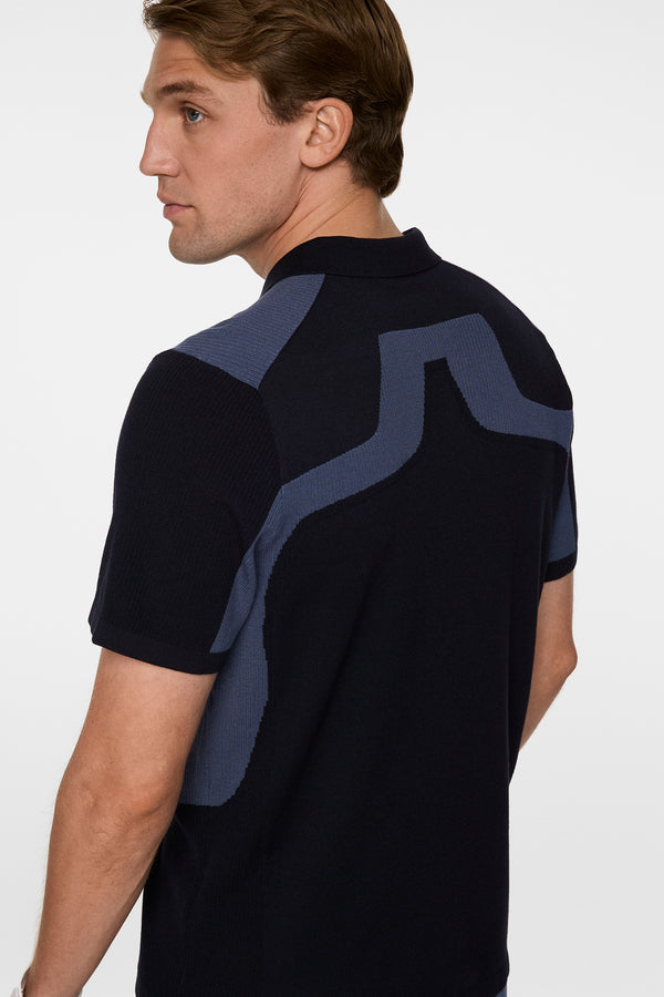 Ruben Knitted Shirt / JL Navy