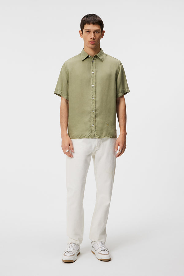 Reg SS Light Tencel Shirt / Oil Green