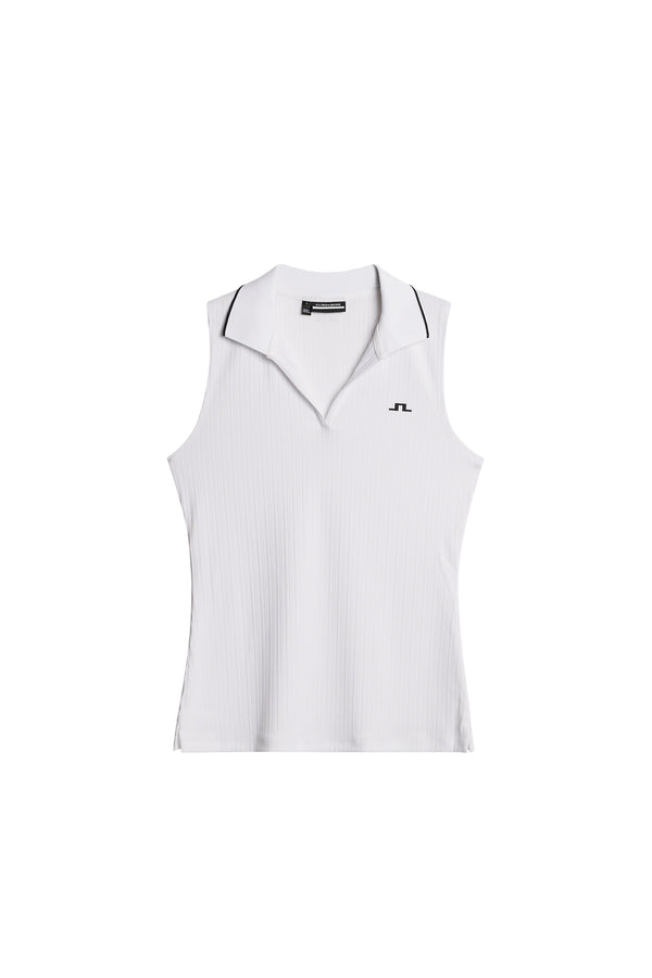 Delilah Sleeveless Top / White