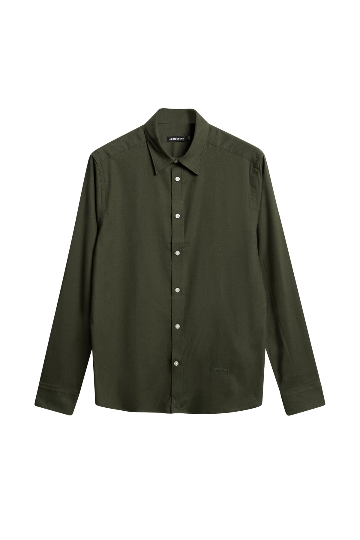 Light Flannel Slim Shirt / Forest Green J.Lindeberg Light Flannel Slim Shirt / Forest Green J.Lindeberg