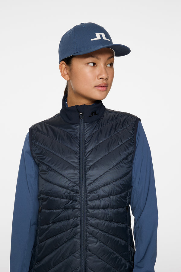 Madde Quilt Hybrid Vest / JL Navy