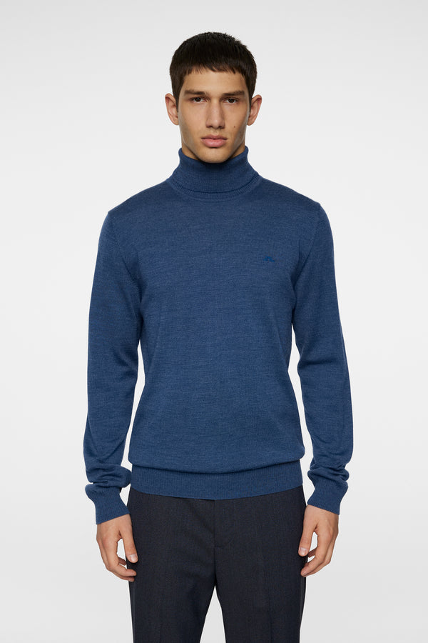 Kaden Merino Turtle Neck / Vintage Indigo Melange