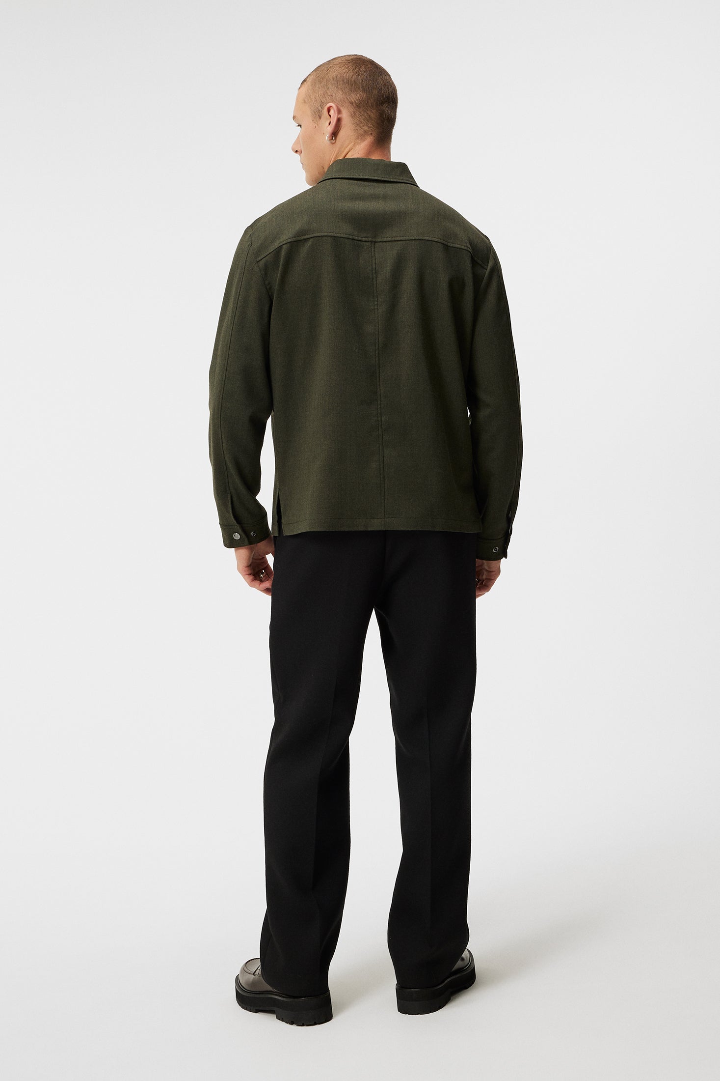 Julius Flannel Overshirt / Forest Green – J.Lindeberg