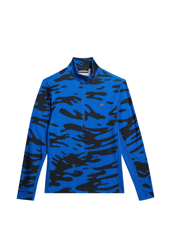 Luke Print Mid Layer / Neptune Nautical Blue