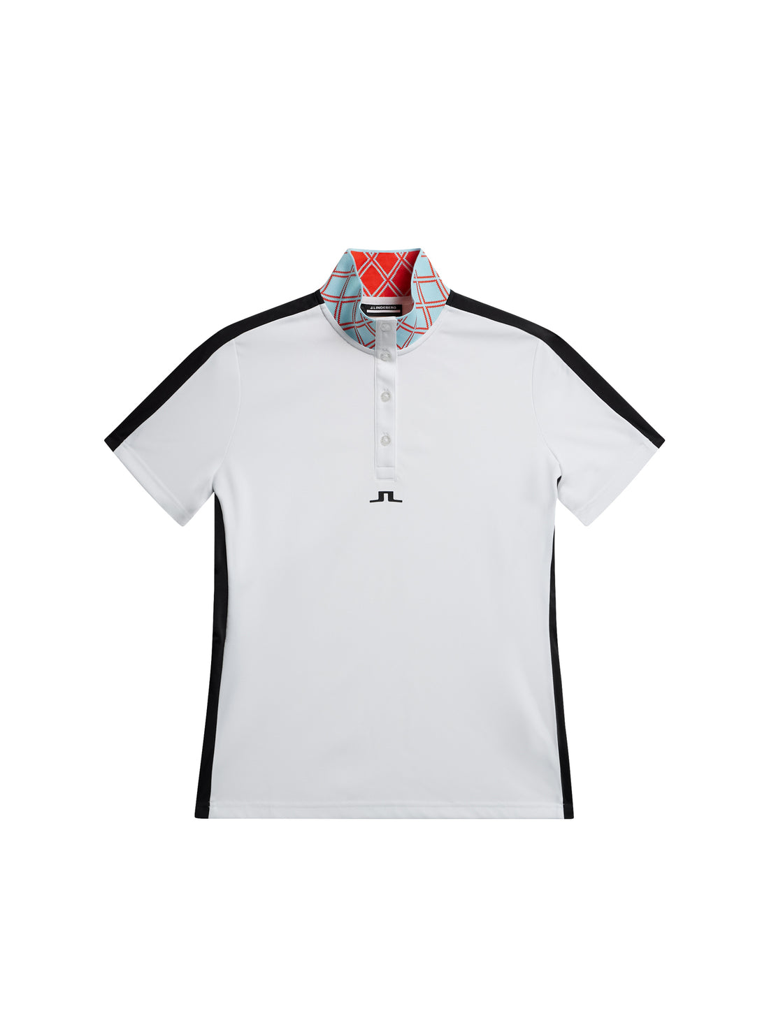 Prim and Proper Polo LS- Pima-Worth Ave White/Multi