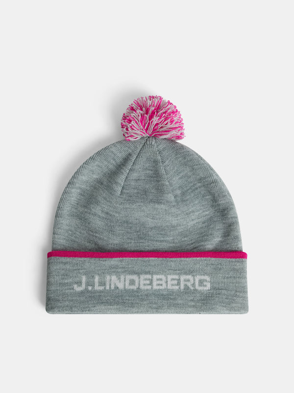 Stripe Beanie / Light Grey Melange