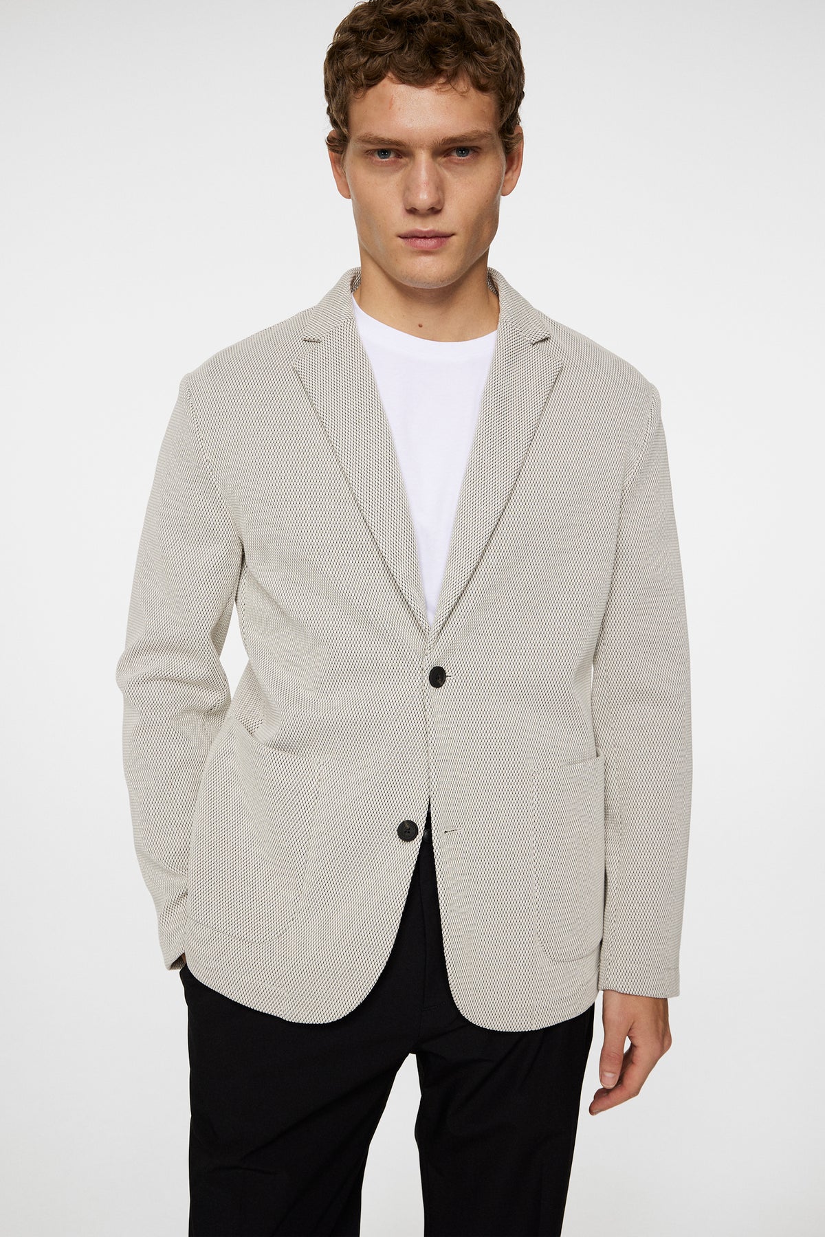 Calvon 3D pique Blazer / Moonbeam