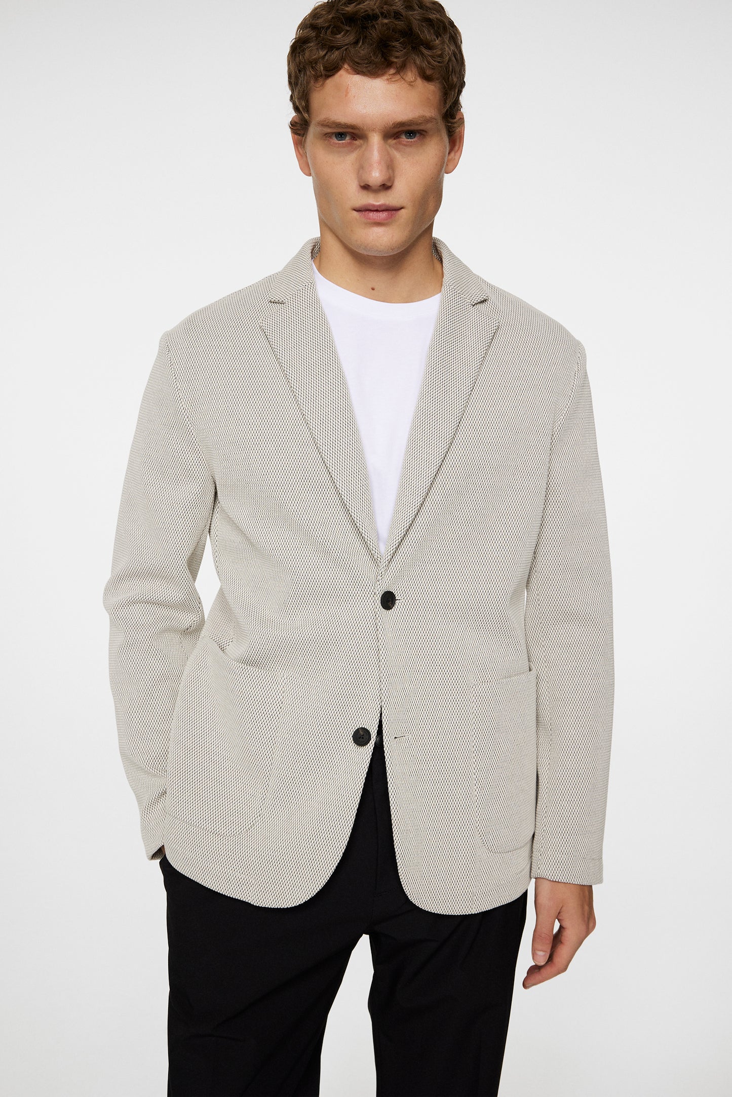 Calvon 3D pique Blazer / Moonbeam