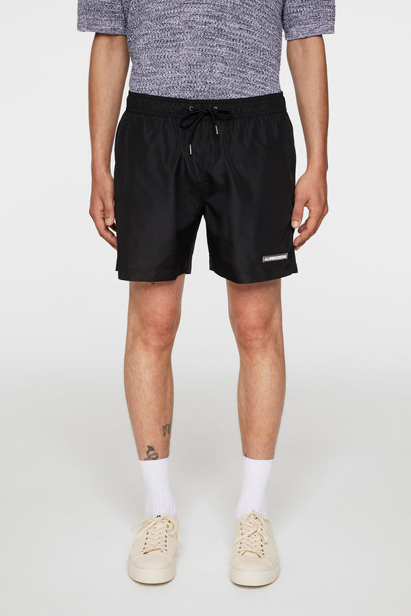 Banks Solid Swim Trunks / Black