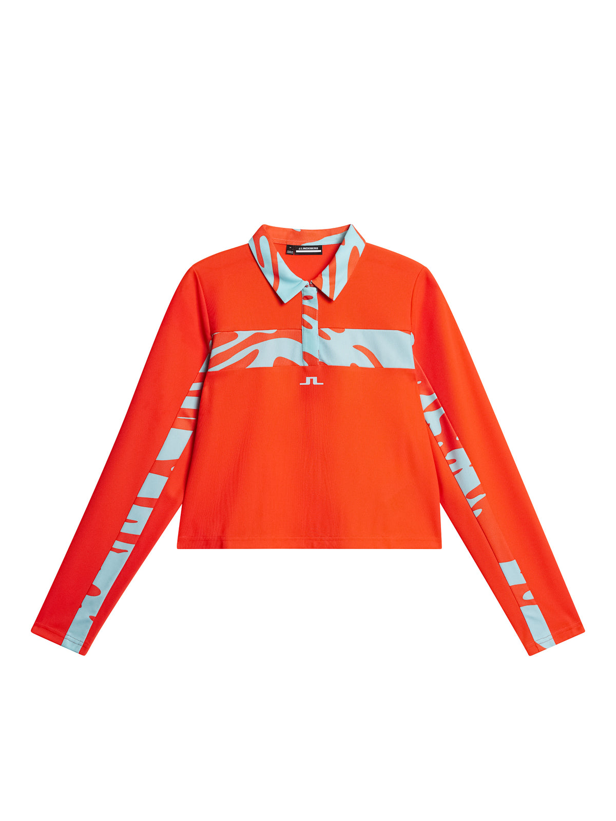 Zahara Long Sleeve Polo / Tangerine Tango