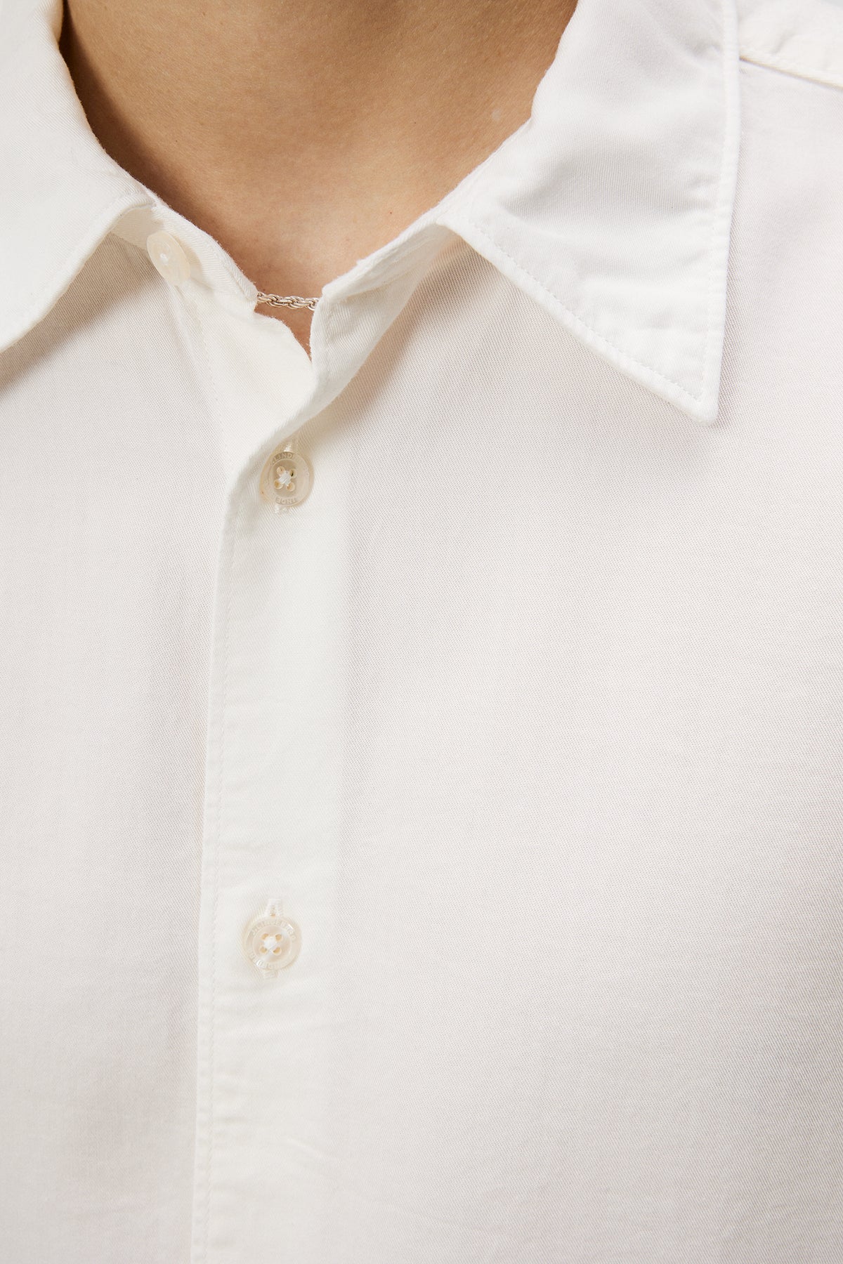 Slim LS Comfort Tencel Shirt / Cloud White