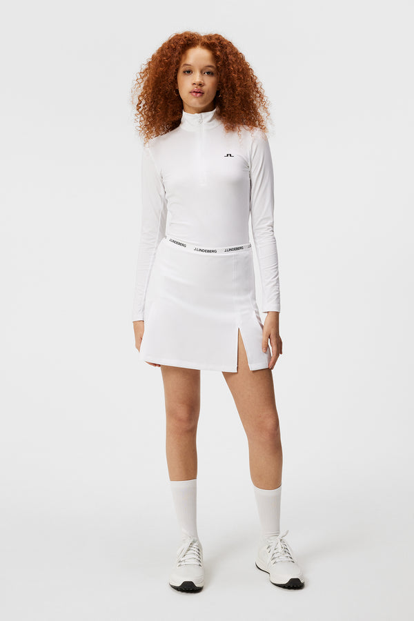 Lauryn Half Zip Mid Layer / White
