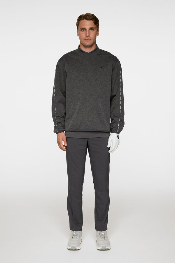Jose Windblock Crew Neck / Asphalt and Black Melange