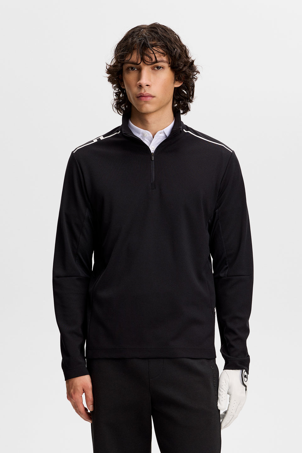 Leon Quarter Zip Mid Layer / Black