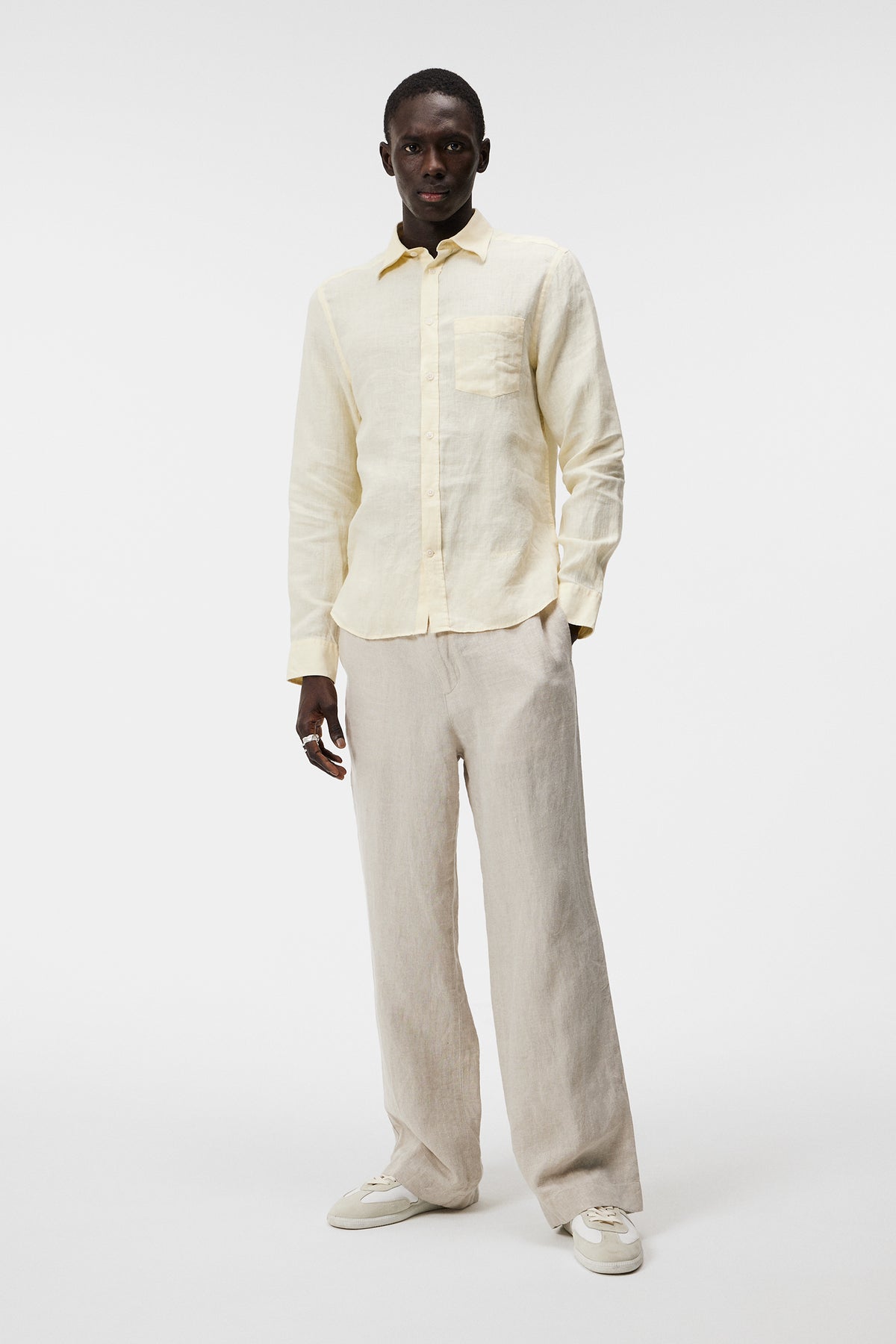 Clean Linen Slim Shirt / Pear Sorbet