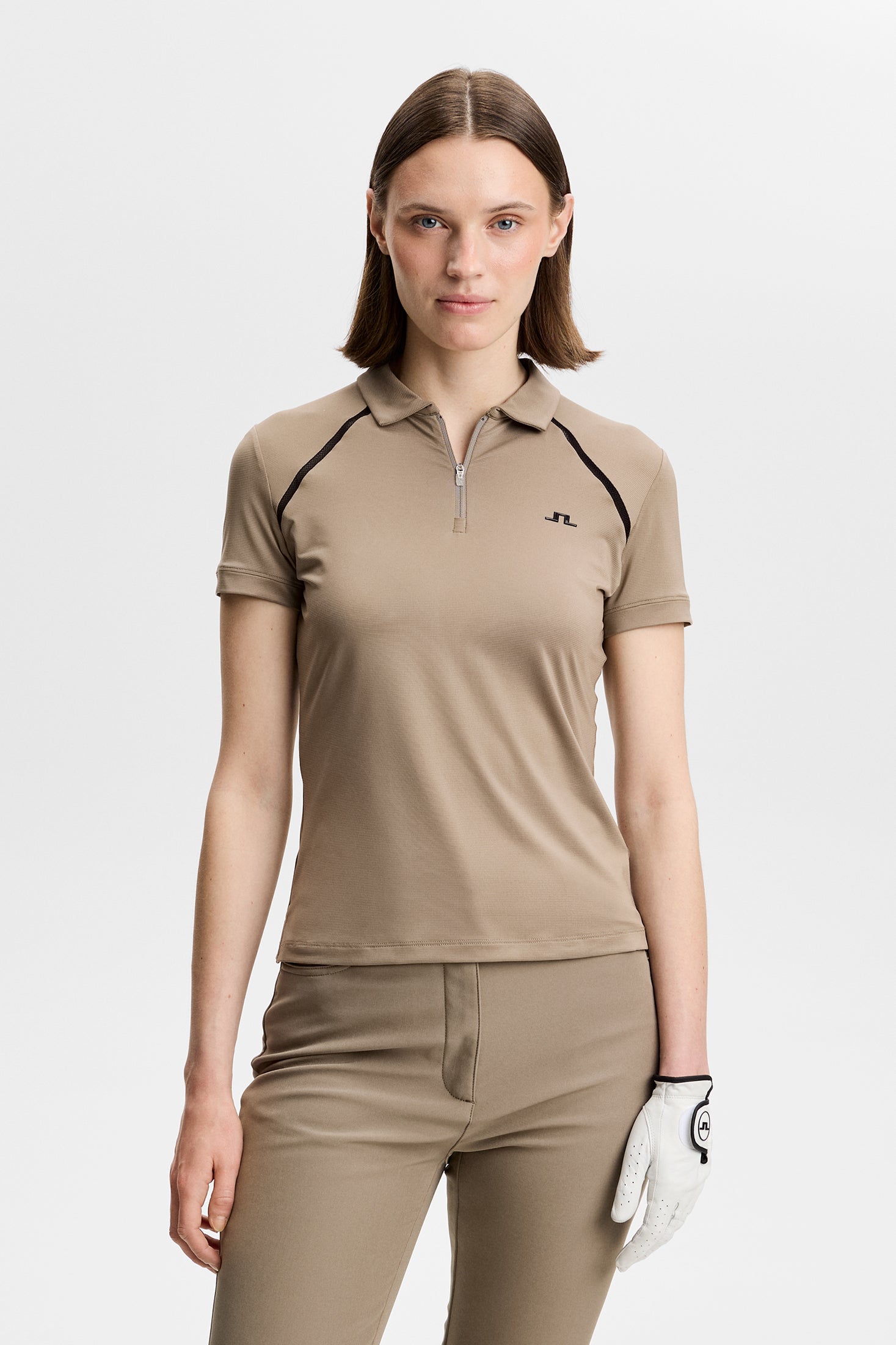 FR2 GOLF ベージュ Vネックセーター Vent Tech Polo Shirt | Golf | J.LINDEBERG®