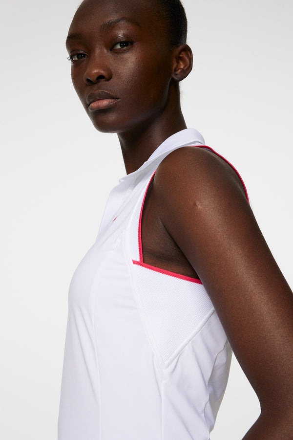 Viola Sleeveless Top / White