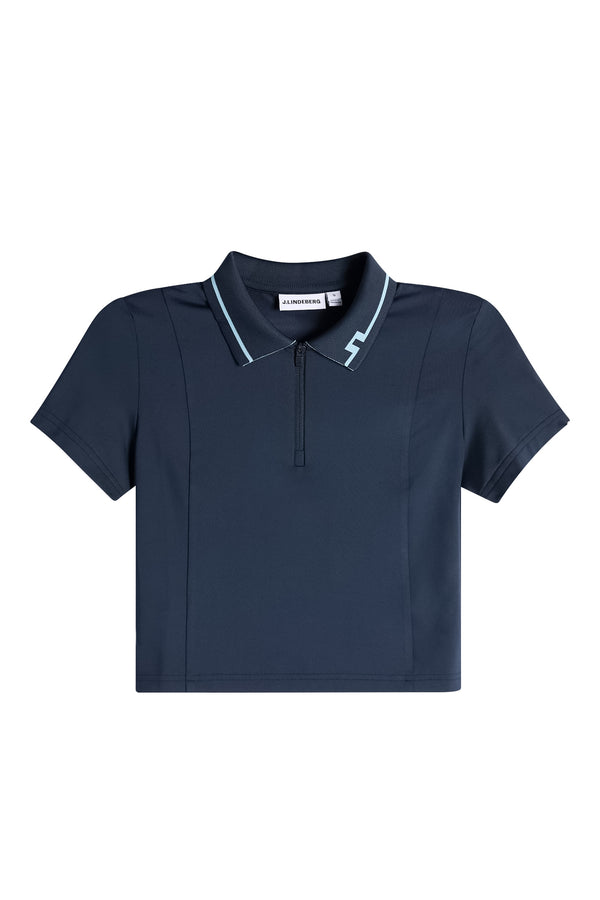 Naomi Cropped Polo / JL Navy