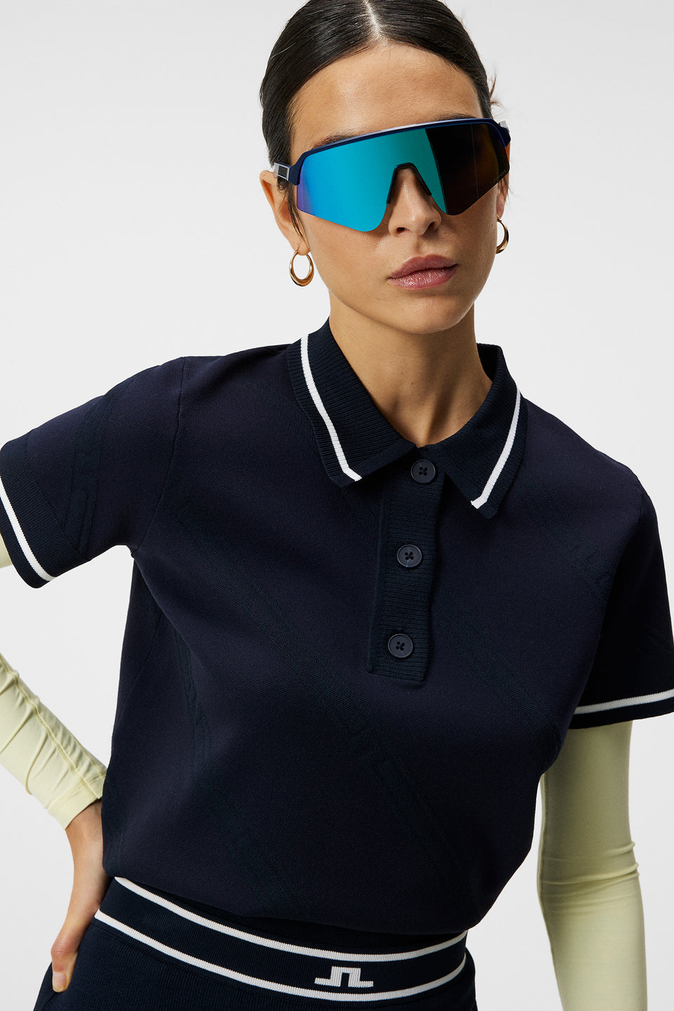 Feline Knitted Shirt / JL Navy