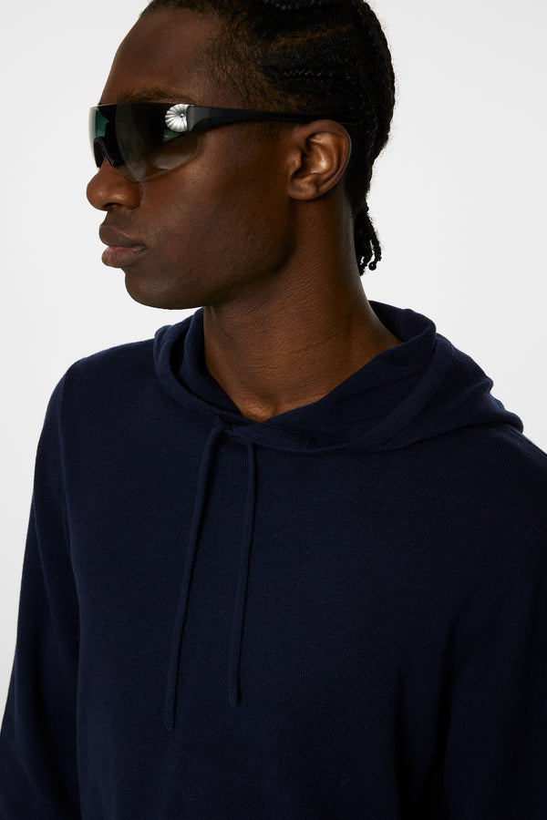 Kolton Cashmere Hoodie / JL Navy