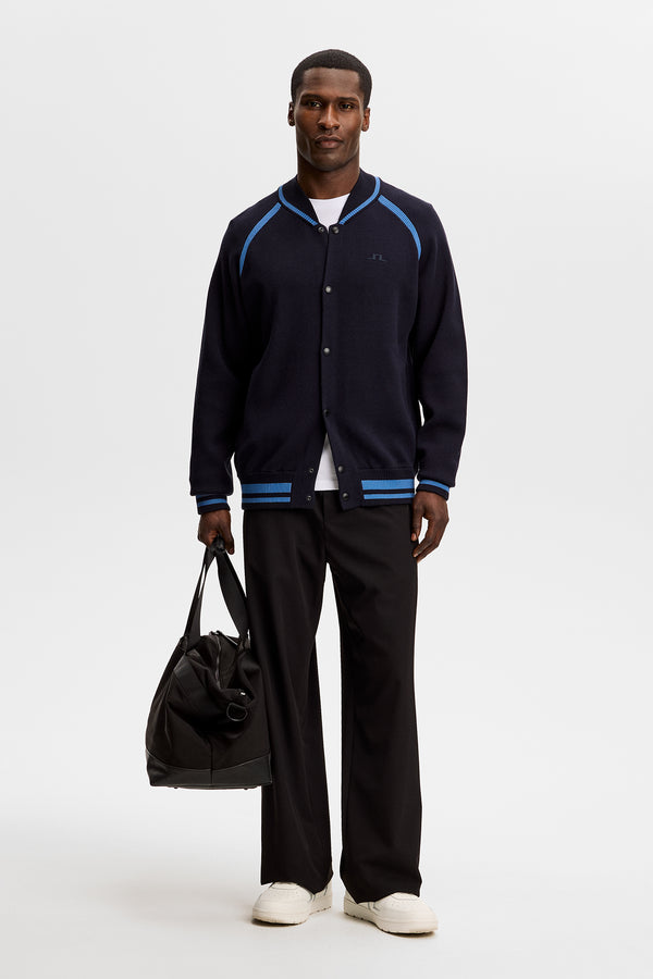 Stanley Jacquard Knit Bomber / JL Navy